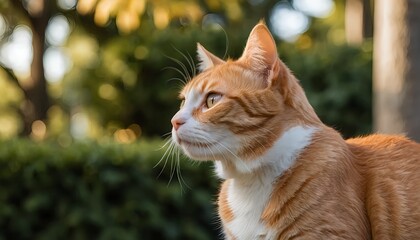 Orange Tabby Cat in the Park