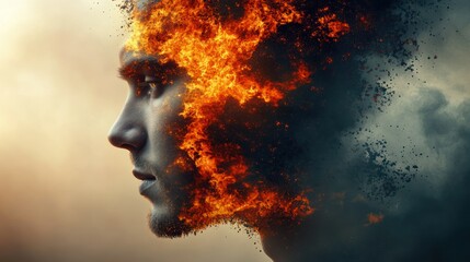 Burning Man: A fiery portrait of inner turmoil and transformation