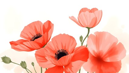 Watercolor floral background