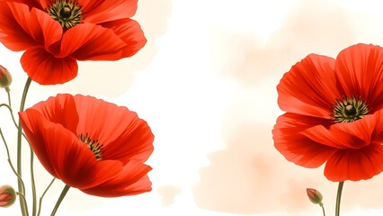 Watercolor floral background