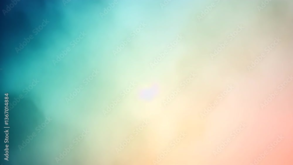 Aufkleber abstract multicolored gradient with soft blends and lens flare creating dreamy texture