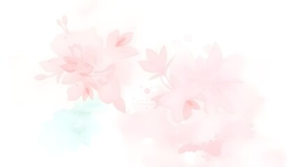 Fototapeta premium Watercolor floral background
