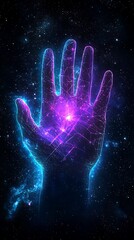 Cosmic Hand in Nebula