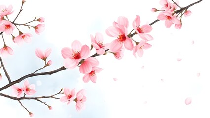 Fototapeta premium Watercolor floral background