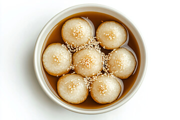 a bowl of food with sesame seeds and sesame seeds