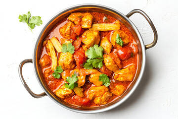 a pot of food with meat and vegetables