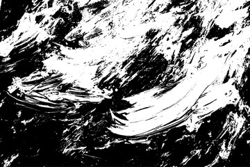 Dynamic Black and White Abstract Brushstroke Texture