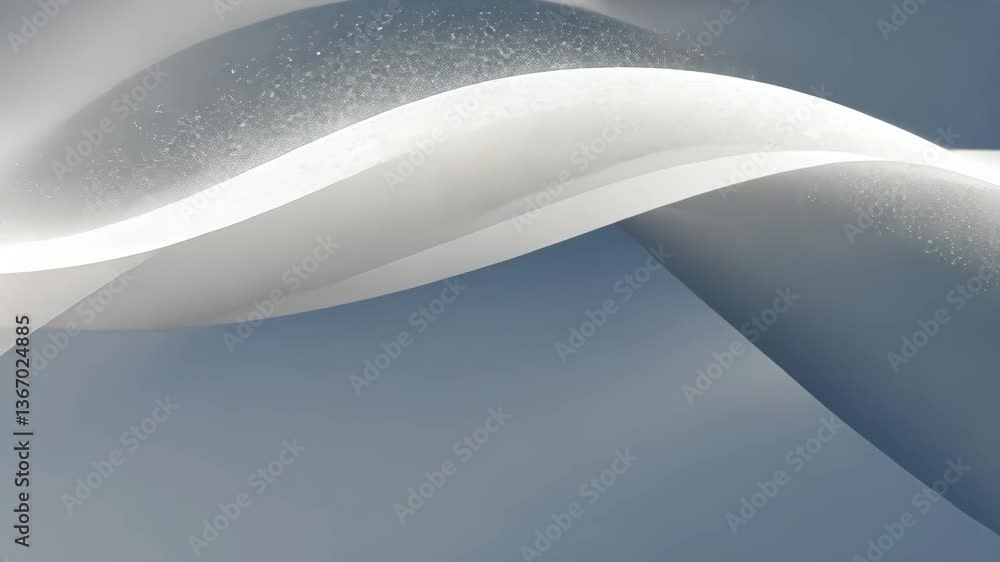 Aufkleber elegant white and blue abstract background with smooth flowing curves and subtle gradients in a clea