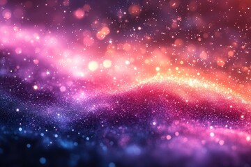 Naklejka premium Abstract cosmic glitter background