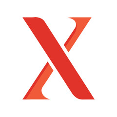 Obraz premium Minimalis Modern X Letter Vector Logo Design Template Use Any Purpose
