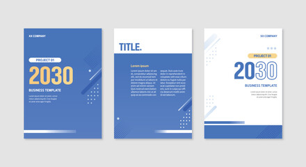 비즈니스 브로슈어 템플릿 세트 08
