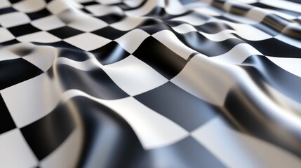Checkered Flag Rippling