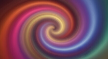 Naklejka premium Hypnotic colorful spiral pattern - stylish stock photography for design and creative industries, ideal for capturing attention