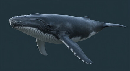 Naklejka premium Illustration of a whale.