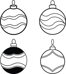 set of christmas balls