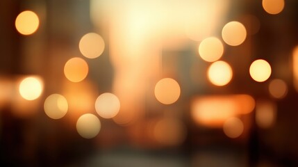 Fototapeta premium Blurred City Lights at Dawn