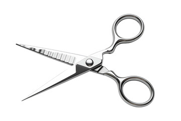 High-Quality Stainless Steel Professional Hairdressing Scissors isolated on transparent background 