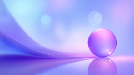 Abstract Pastel Purple Sphere Design