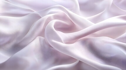 Obraz premium Elegant Wavy Silk Texture with Soft Glossy Light Reflections