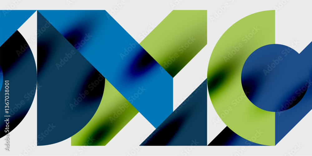 Fototapete Vibrant abstract background circles with smooth gradients, creating a dynamic and modern design. Ideal for creative, tech, or contemporary-themed projects