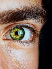Close-up Eye, Green Contact Lens