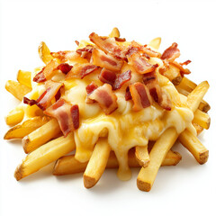 Loaded French Fries with Bacon and Cheese