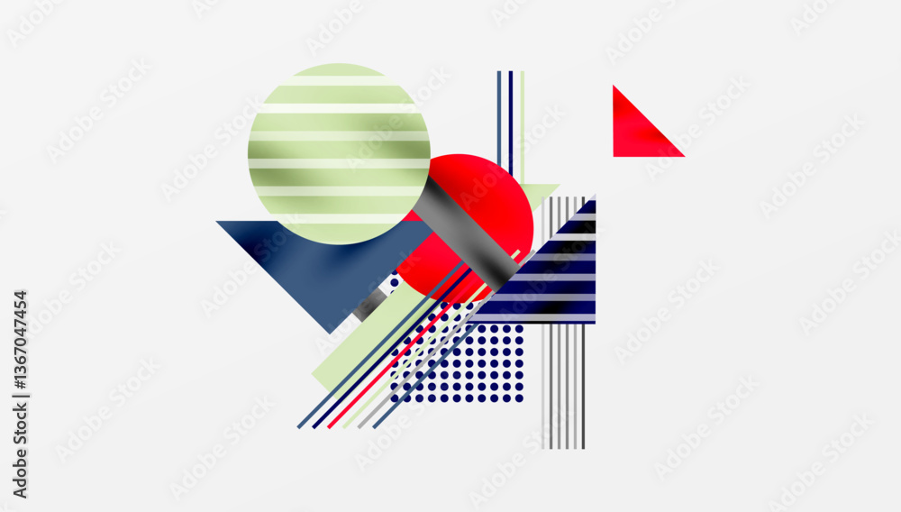 Aufkleber geometric background showcasing sharp lines, contrasting colors, and minimalistic shapes