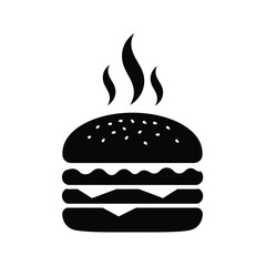 hamburger on a white