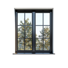Window view with trees outside during the daytimeisolated on transparent  background png