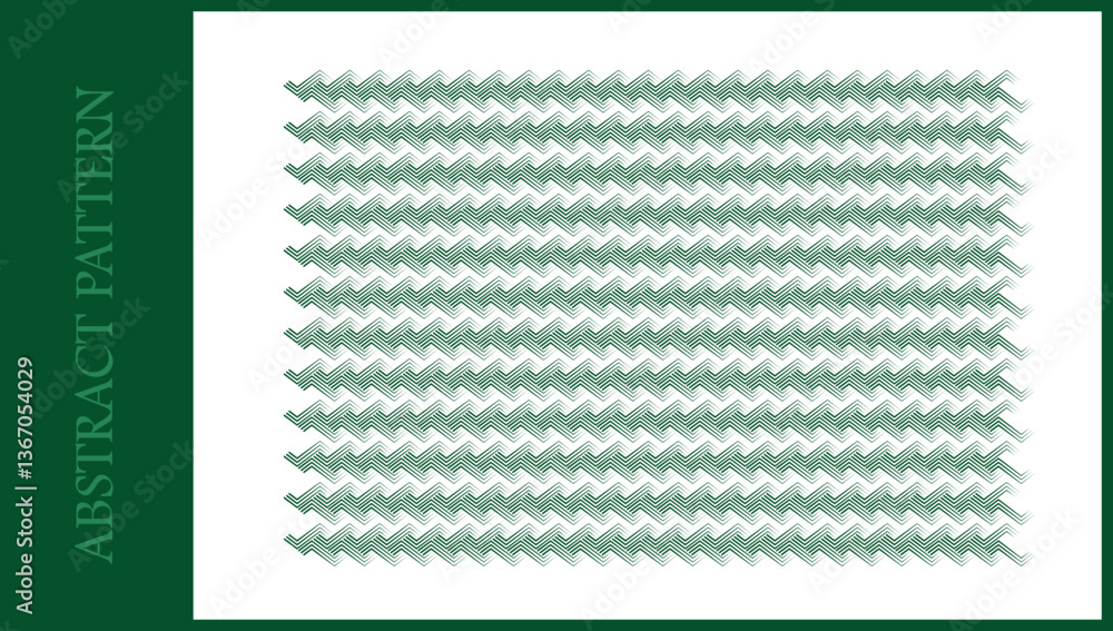 Poster abstract horizontal batik pattern, abstract background horizontal zigzag pattern. template, design, 