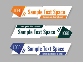 A collection of colorful banners for your business
