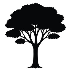 vector tree silhouette
