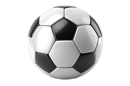Classic soccer ball isolated on white background