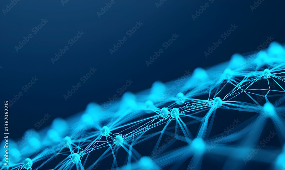 Poster high tech digital communication concept with connectivity and networks