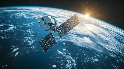 Satellite Transmitting Exoplanet Imagery to Earth from Orbit