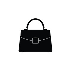 black leather bag