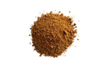 Brown Sugar Pile Splash Isolated Background