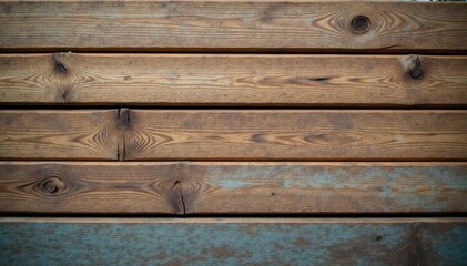 Naklejka premium Weathered wooden boards with visible texture, showcasing natural grain patterns, wood grain, wooden boards