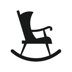 rocking chair isolated