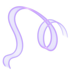 Colorful Neon Ribbon Design Element