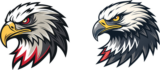 eagle logo vector mascot illustration eps