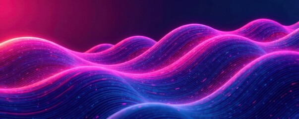 Obraz premium Wavy lines background with abstract stripe design , abstract, geometric