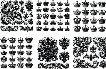 Elegant Crown Vector Collection