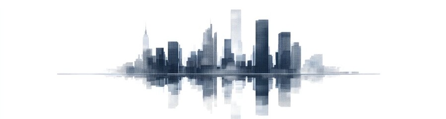 Cityscape Silhouette with Reflection (1)