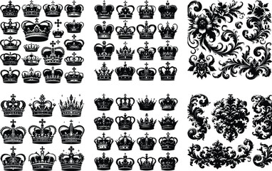Elegant Crown Vector Collection