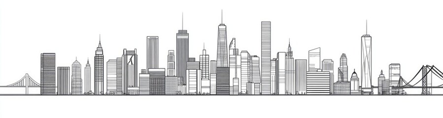 Fototapeta premium New York City Skyline