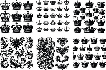 Elegant Crown Vector Collection
