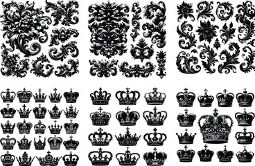 Elegant Crown Vector Collection