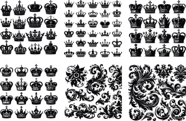 Elegant Crown Vector Collection