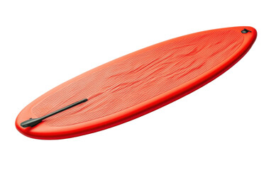 Red paddle board isolated on white or transparent background